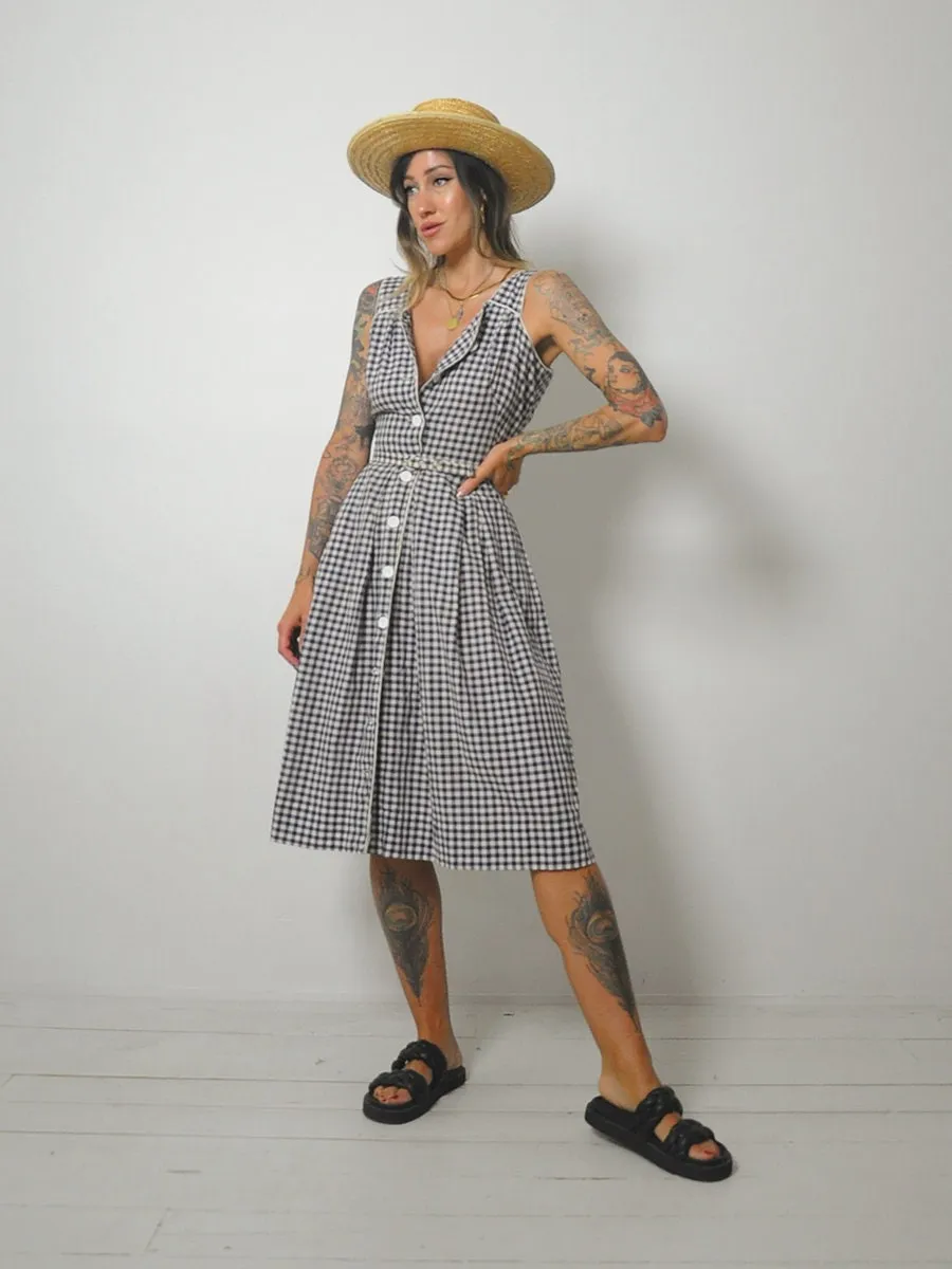 1950's Ciao Gingham Sundress