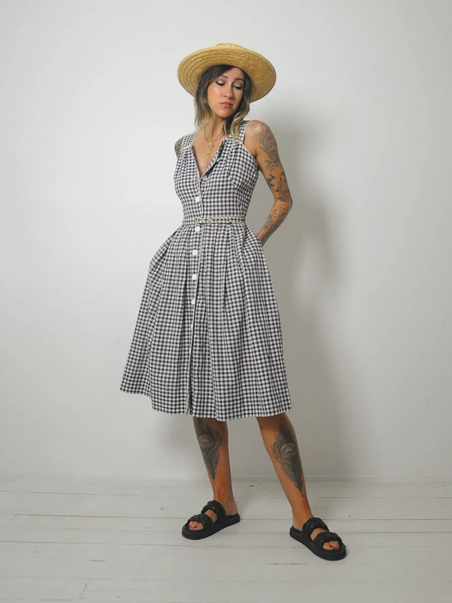 1950's Ciao Gingham Sundress