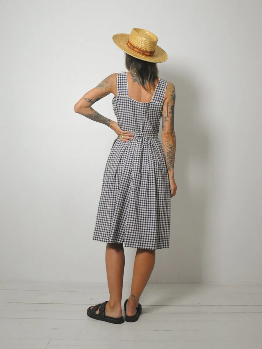 1950's Ciao Gingham Sundress