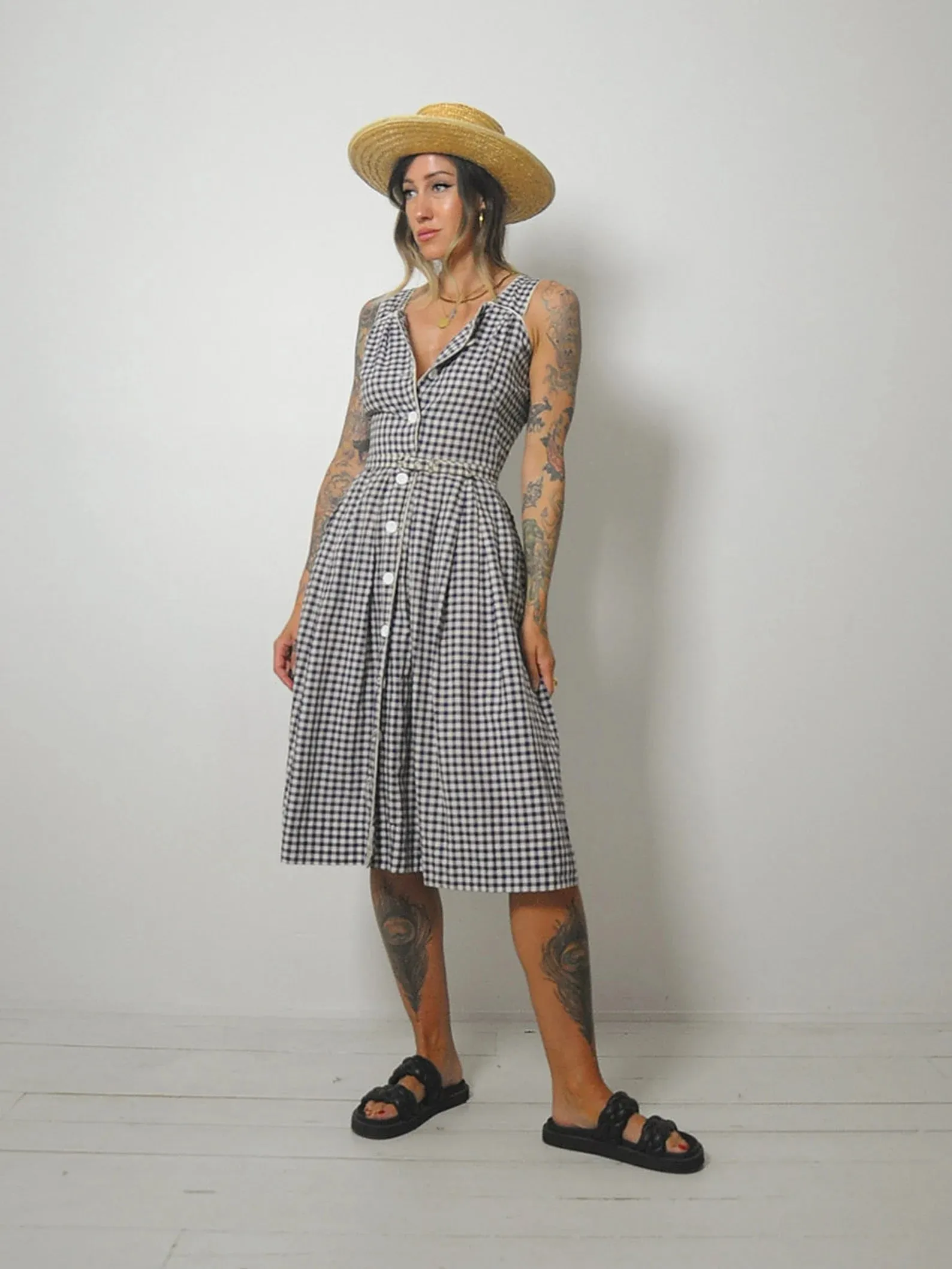 1950's Ciao Gingham Sundress