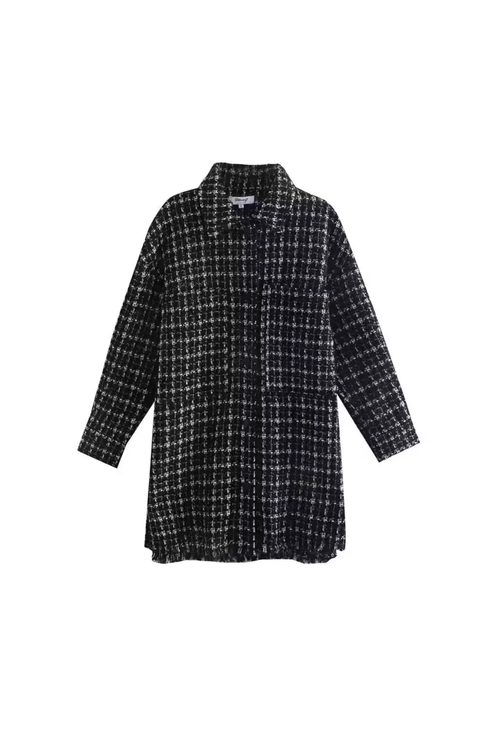 'Audrey' Collared Plaid Jacket