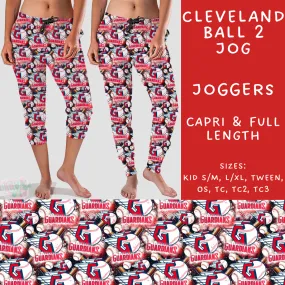 Batch #296 - Strike Out - Closes 2/28 - ETA late April - Cleveland Ball 2 Full and Capri Length Joggers