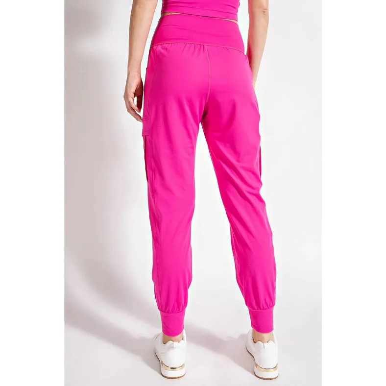 Butter Jogger with Side Pockets Sonic Pink