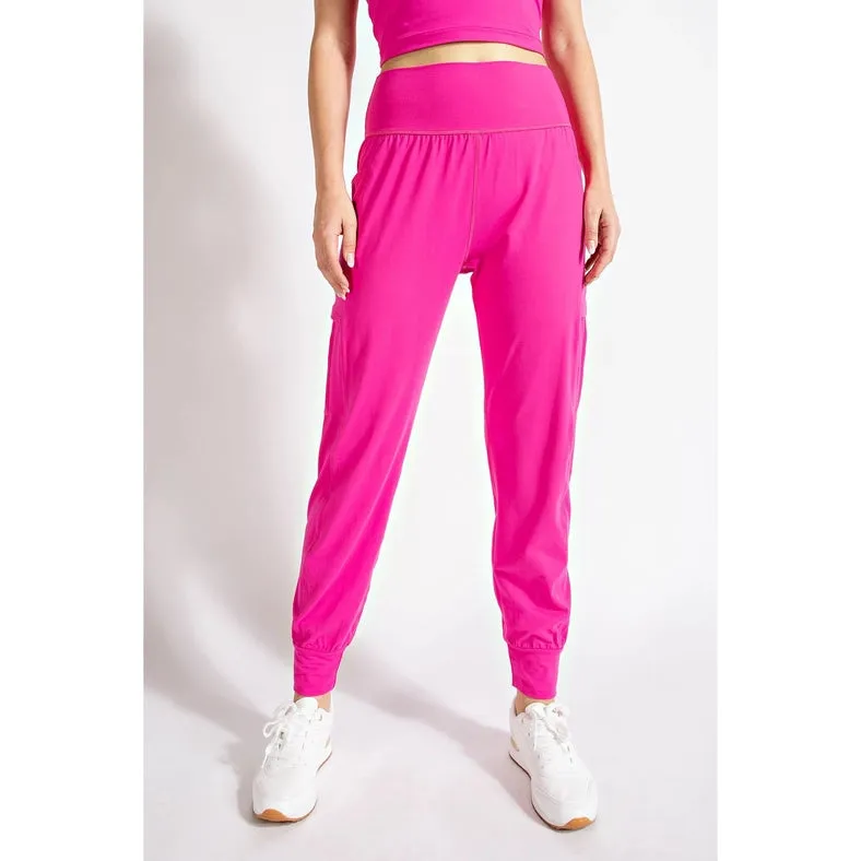 Butter Jogger with Side Pockets Sonic Pink