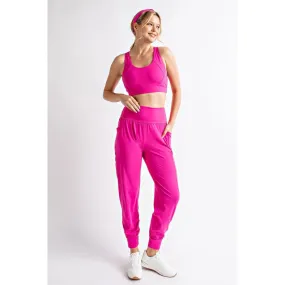 Butter Jogger with Side Pockets Sonic Pink