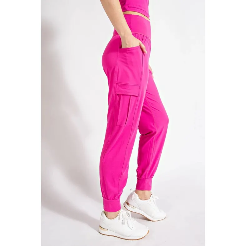 Butter Jogger with Side Pockets Sonic Pink