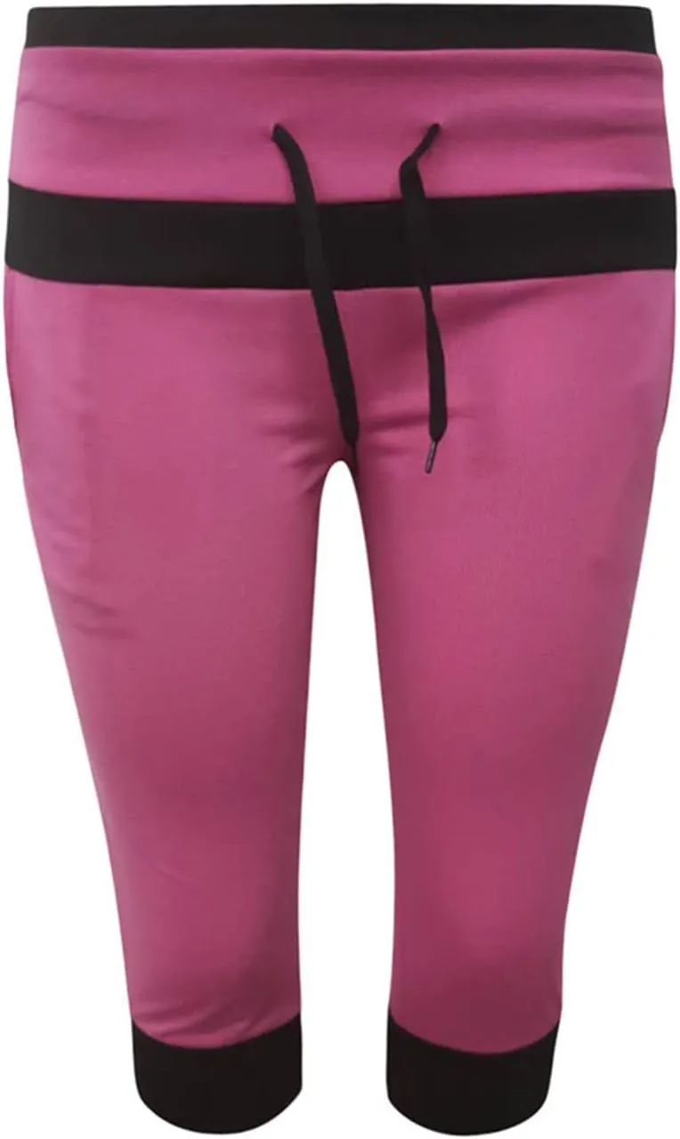Capri Pants for Women Summer High Waisted Capris Pant Cropped Trouser Pants Stretchy Cinch Bottom Pant with Pocket