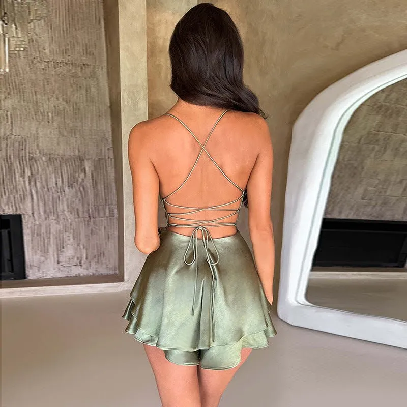 Elegant Celebrity Style Short Dress