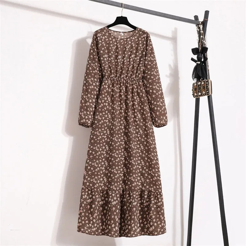 Elegant Floral Print Dress