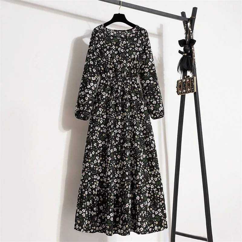 Elegant Floral Print Dress