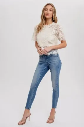 Embroidery Lace Top
