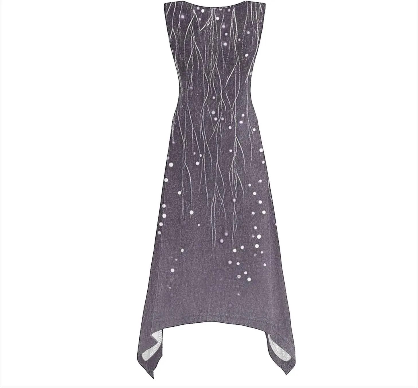 Floral Print Summer Dresses Women Trendy Casual Beach Sundress Sleeveless Boho Sun Dress Tank Dresses Resort Wear