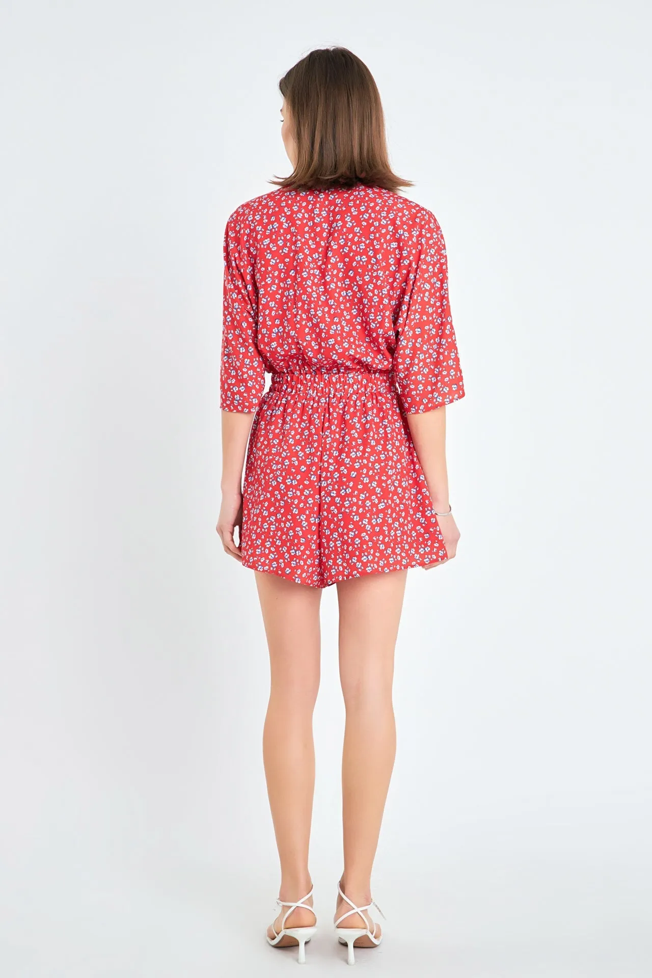 Floral Tied Romper