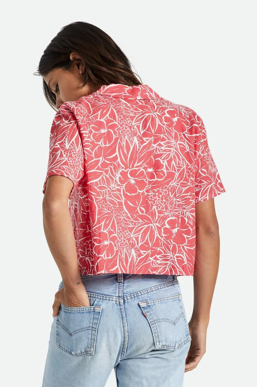 Indo Linen S/S Woven - Aloha Red