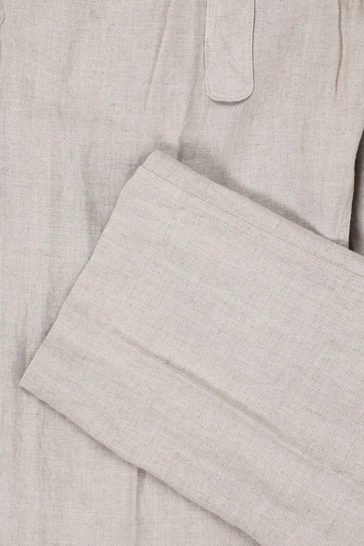 Irish Linen Relaxed Pants - Beige
