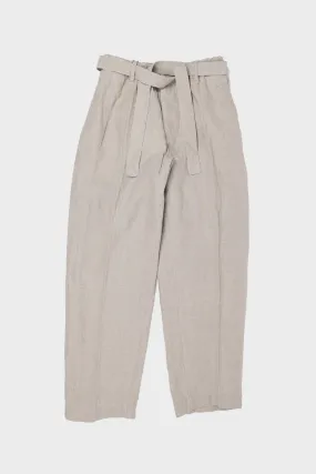 Irish Linen Relaxed Pants - Beige