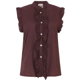 Johanna Ruffle S/S Chocolate