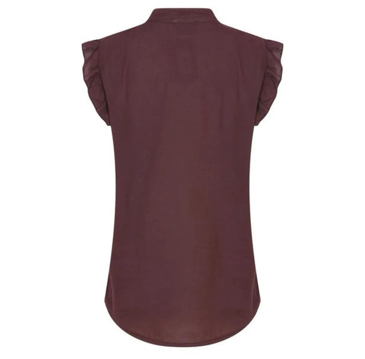 Johanna Ruffle S/S Chocolate