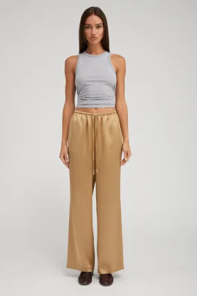 Khaki Silk Kauai Pants