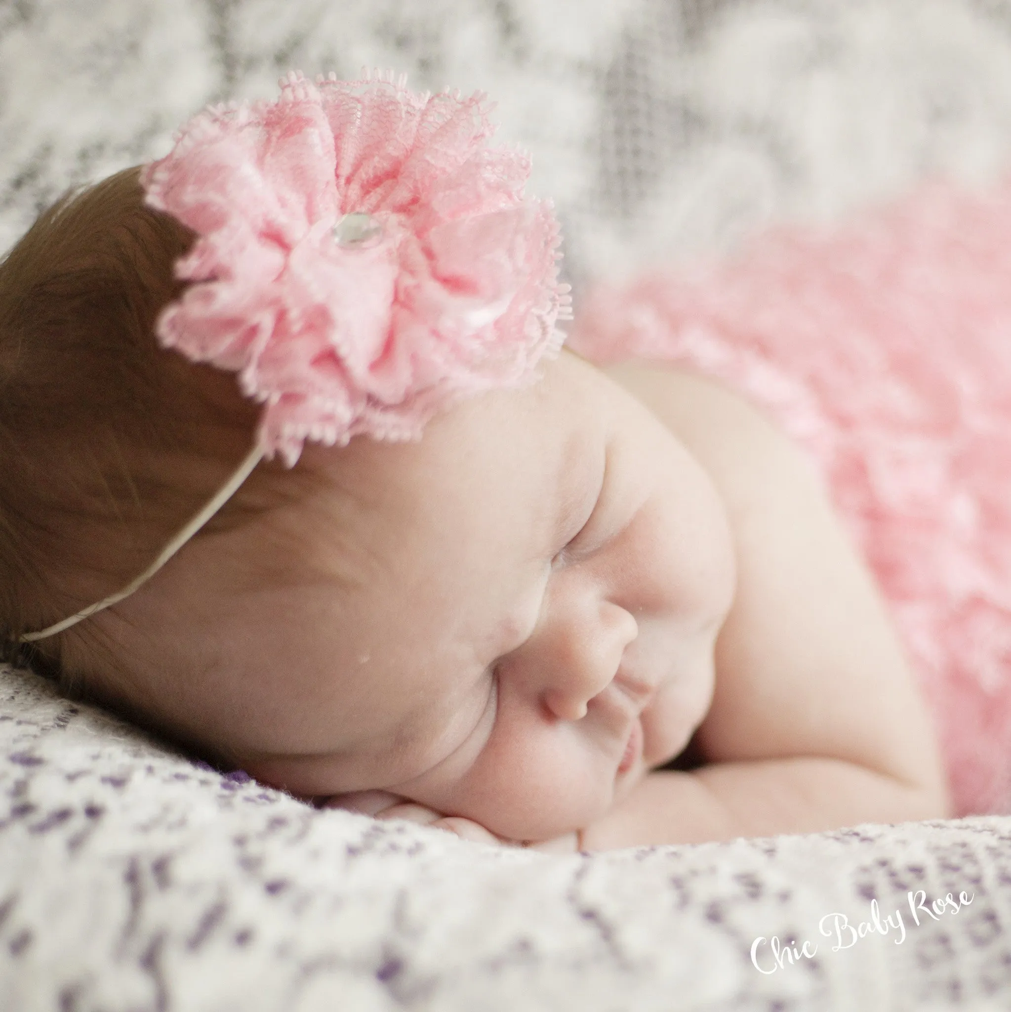 Lace Rosette Available in 15 Colors