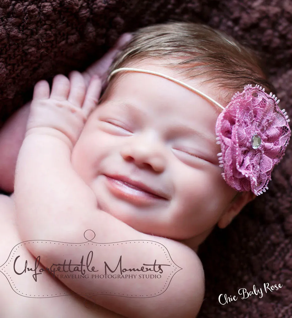 Lace Rosette Available in 15 Colors