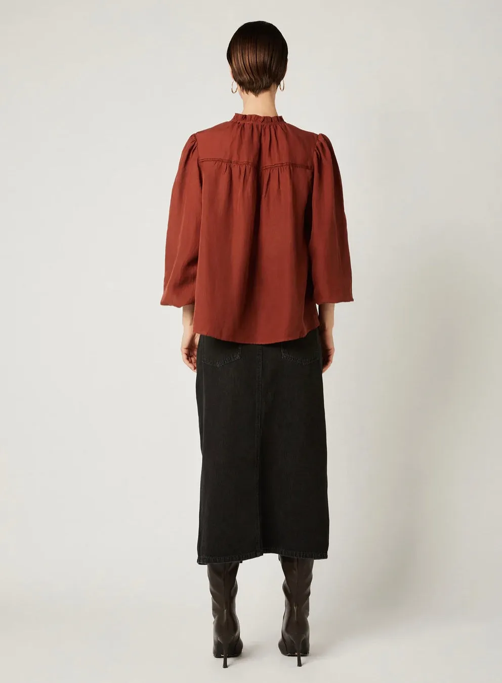 Mandy Blouse Chestnut