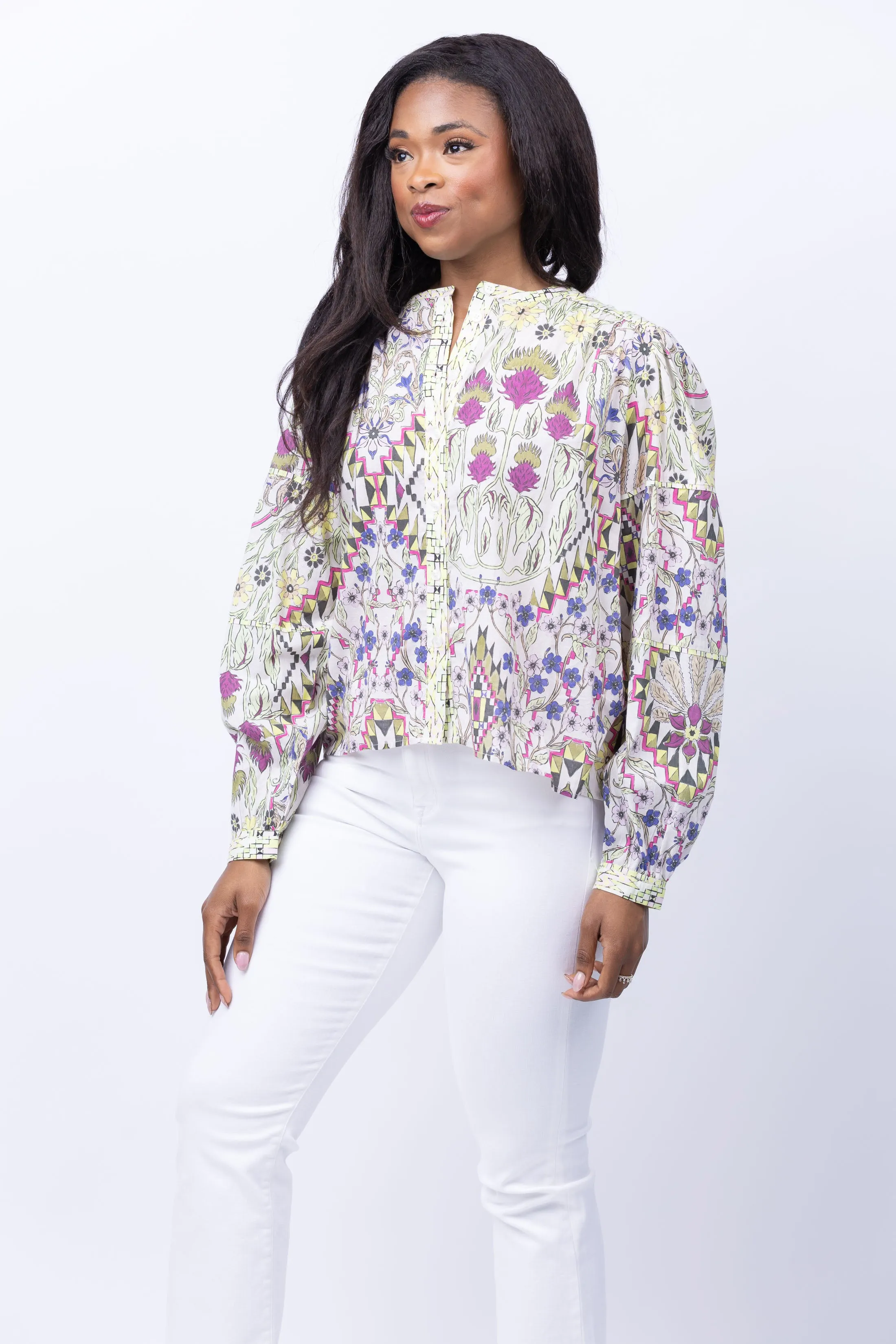 Maria Cher Esquel Keisy Blouse in Mix 1