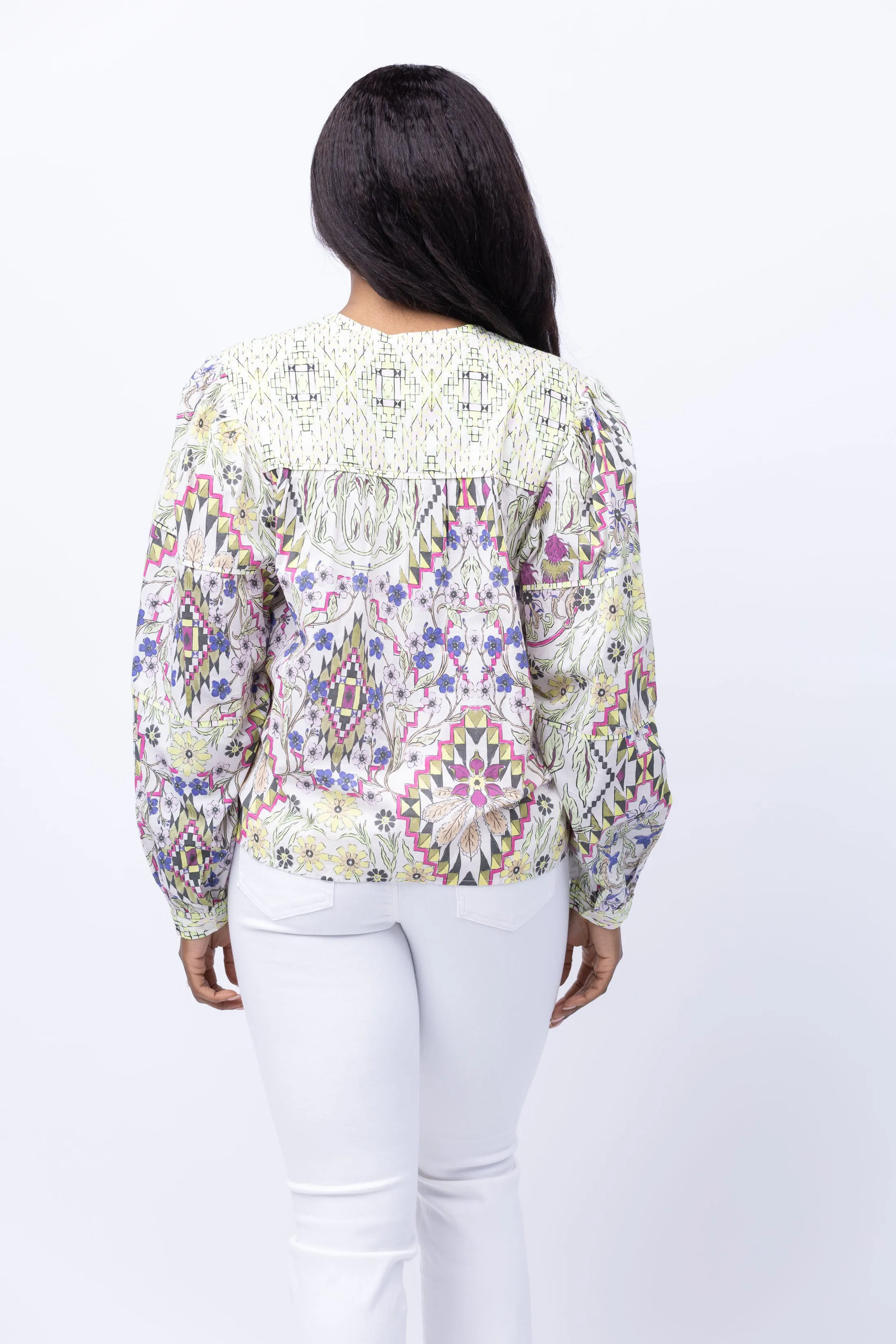 Maria Cher Esquel Keisy Blouse in Mix 1