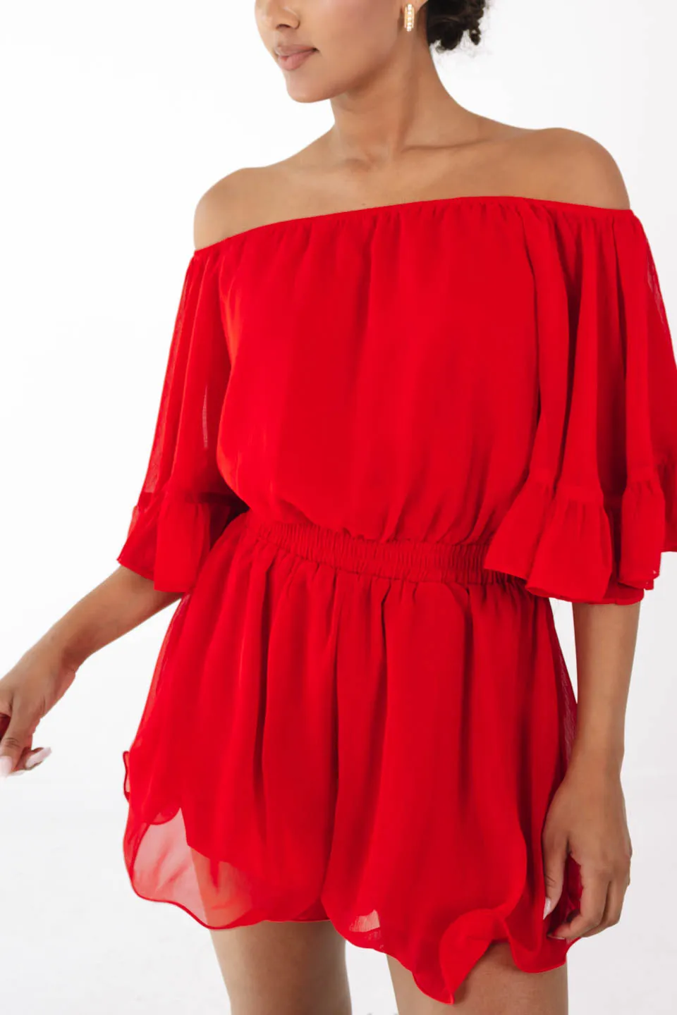 Mix & Mingle Romper - Red