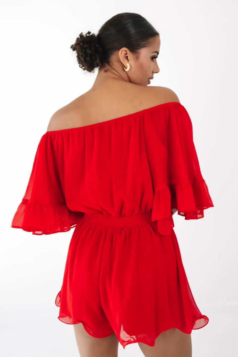 Mix & Mingle Romper - Red