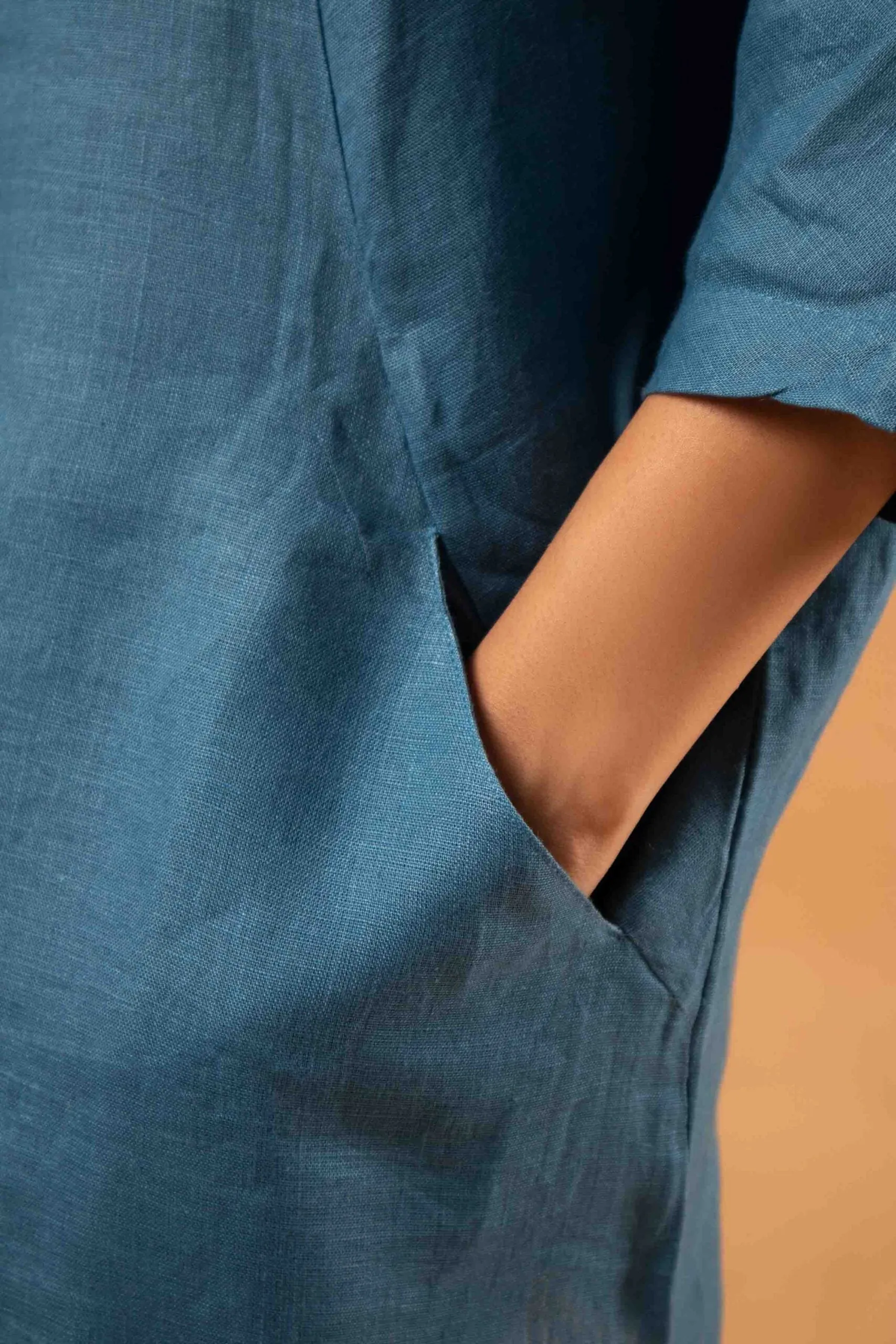 Relaxed Fit Linen Dress