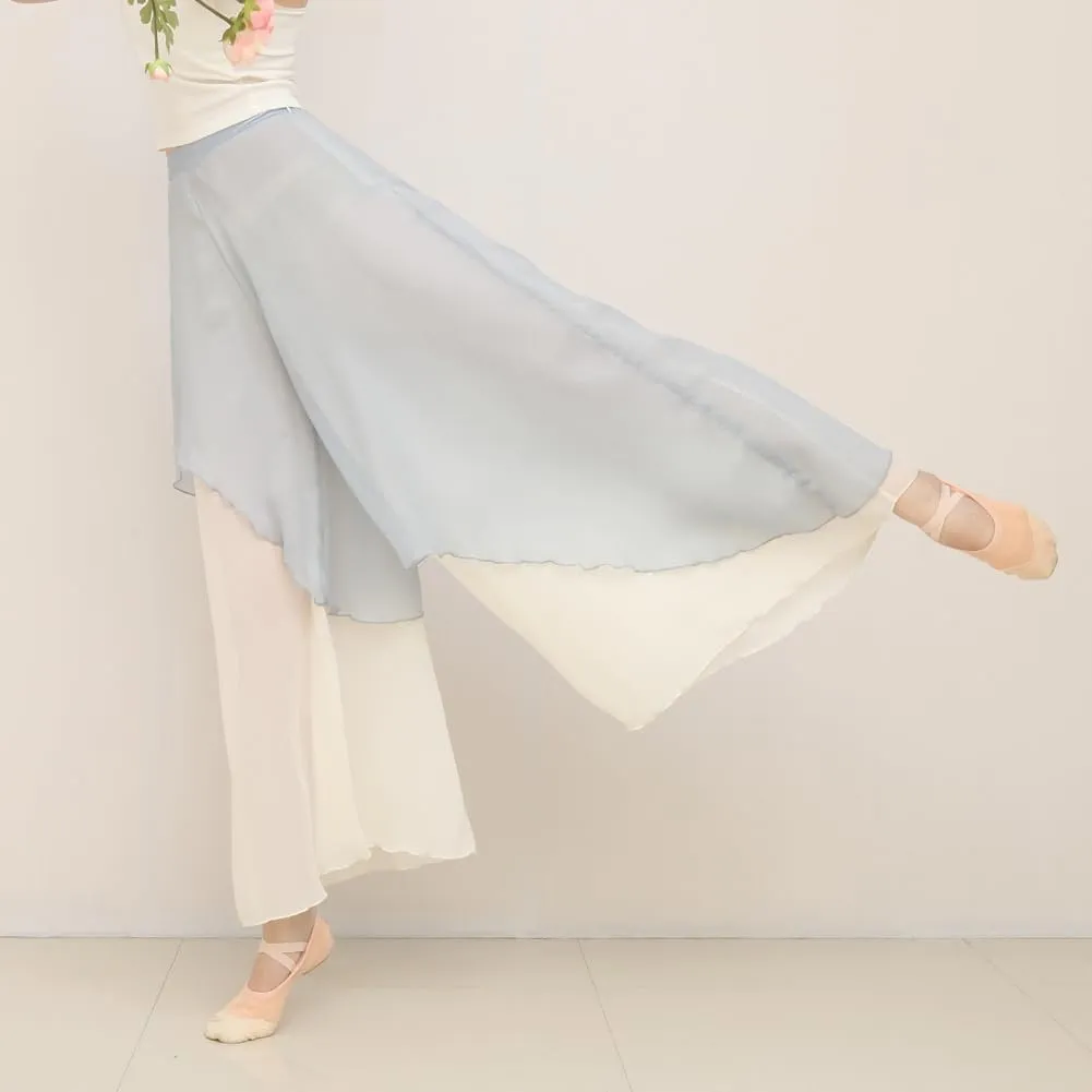 ROYAL SMEELA Chiffon Palazzo Pants for Women - Wide Leg, High Waist, Flowing, Boho Style