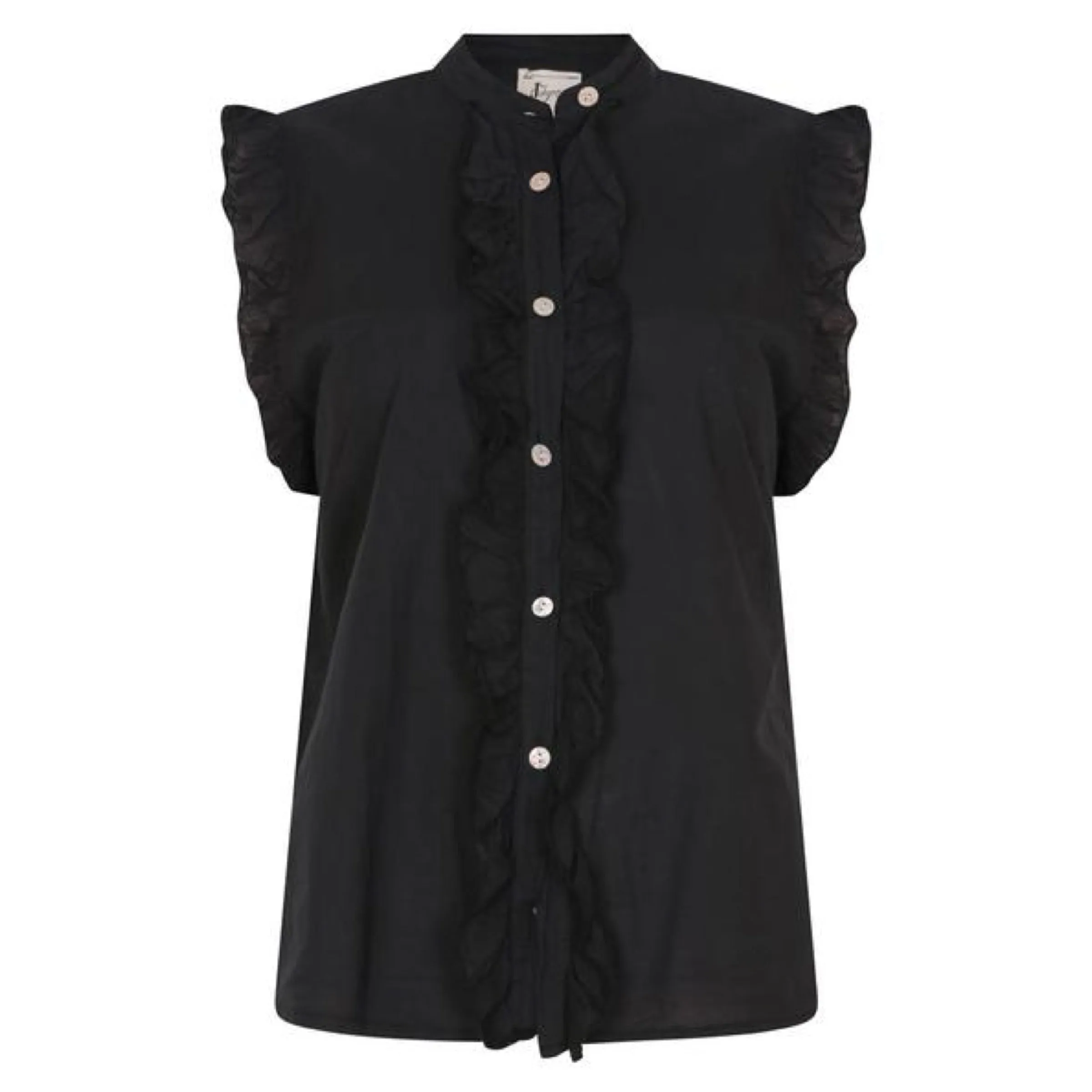 Ruffle S/S Black