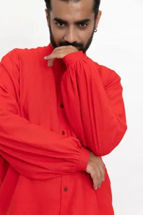 Scarlet Balloon Sleeve Shirt