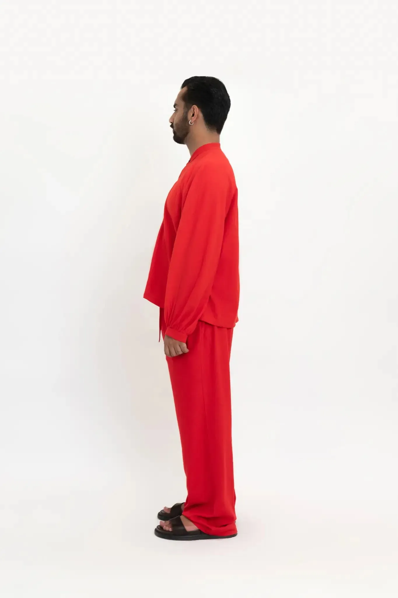 Scarlet Balloon Sleeve Shirt