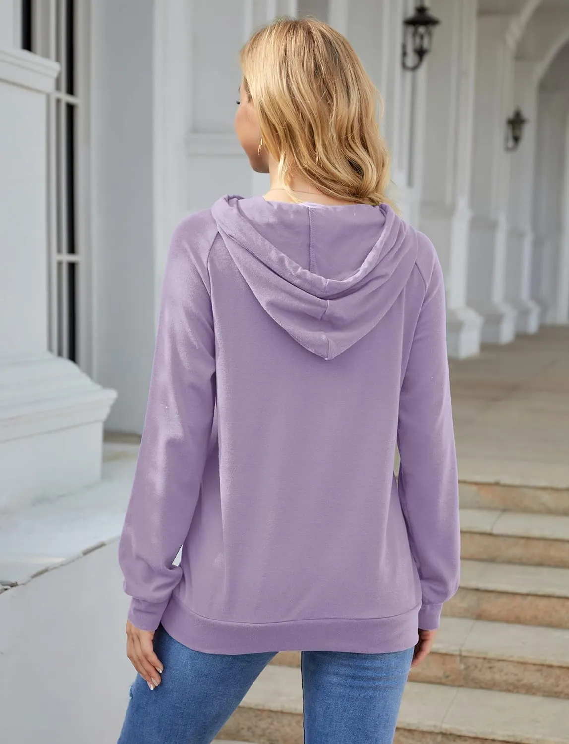 Syellowafter Women Casual Pullover Love Letter Printed Sweatshirt Lightweight Tops Blouse