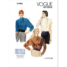 Vogue Pattern V1902 Misses' Blouse