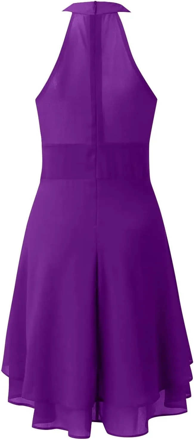 Women's Cocktail Dresses Sexy Elegant Trendy Solid Color Cold Shoulder Prom Party Midi Dress, S-5XL