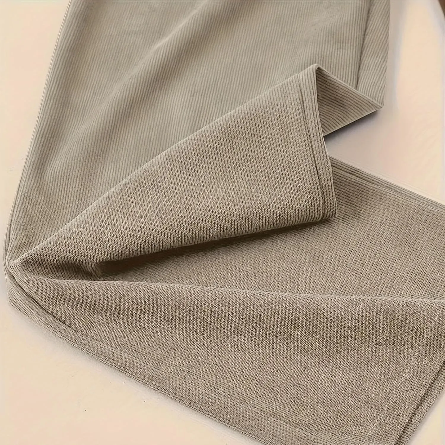 Womens Cotton Linen Straight Leg Pants High Waisted Drawstring Stretchy Business Work Casual Trousers with Pockets