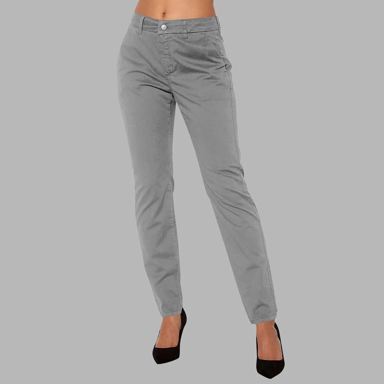 Women's High Waisted Business Pants Straight Leg Pleated Elegant Office Slacks 2025 Stretchy Trousers with Pockets