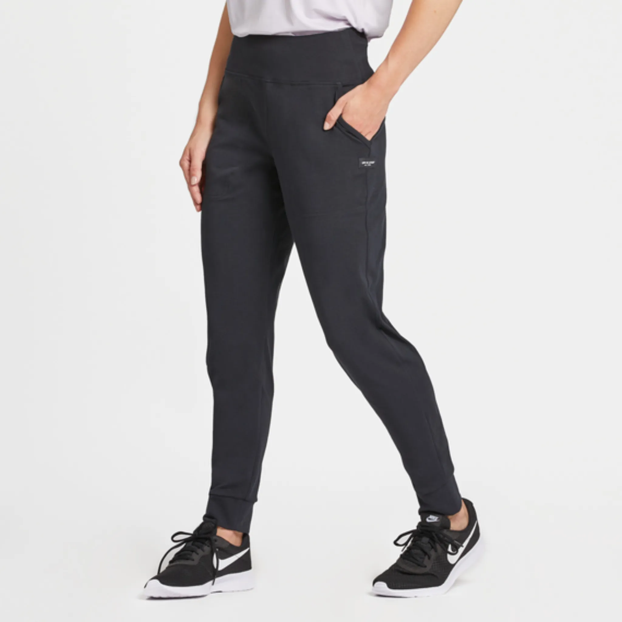 Women's Life Is Good Black Flex Crusher Jogger
