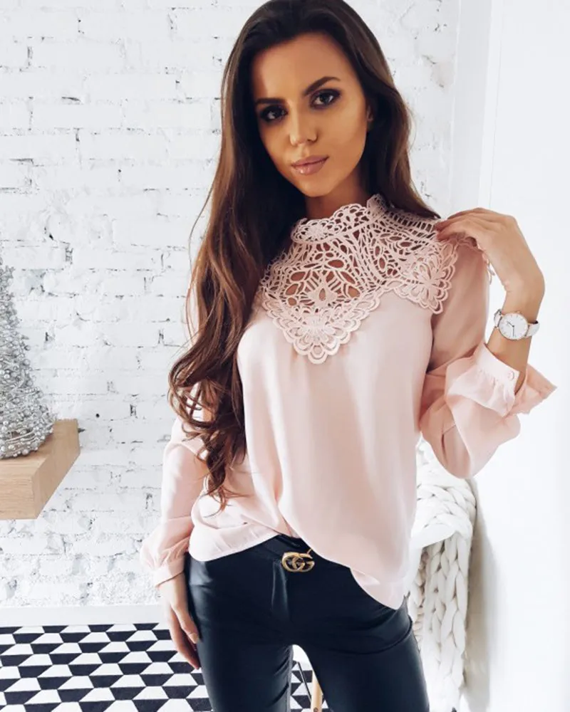 Women's Long Sleeve Chiffon Shirts